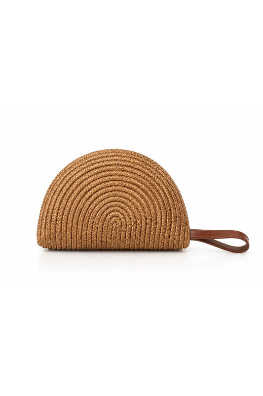 SOLEA Straw Hasır Clutch Çanta